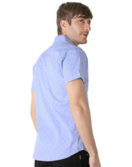 Camisa Hombre Casual Slim Azul Stfashion 50505011