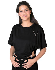 Playera Mujer Moda Camiseta Negro Stfashion 71604252