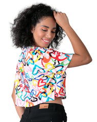 Playera Moda Camiseta Mujer Multicolor Stfashion 64104839