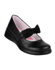 Zapato Niña Escolar Negro Piel Yuyin 04004100