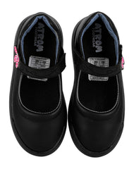Zapato Niña Escolar Negro Piel Atrom 18603800