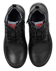 Zapato Joven Escolar Oxford Negro Piel Rokino 11902607