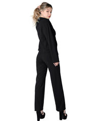 Conjunto 3 Piezas Top Saco Y Pantalón Mujer Formal Negro Stfashion 52404819