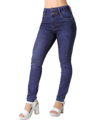 Jeans Mujer Moda Skinny Azul Fergino 52904806