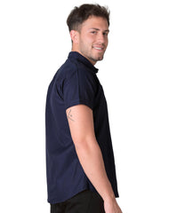 Camisa Hombre Casual Slim Azul Stfashion 50504602