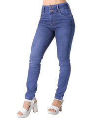 Jeans Mujer Moda Skinny Azul Fergino 52904806