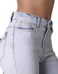 Jeans Mujer Moda Skinny Azul Stfashion 63104603