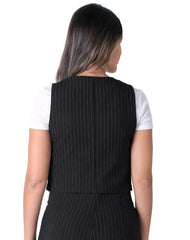 Chaleco Mujer Casual Negro Stfashion 79305064