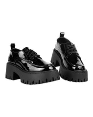 Zapato Mujer Oxford Casual Tacon Negro Perugia 06104103