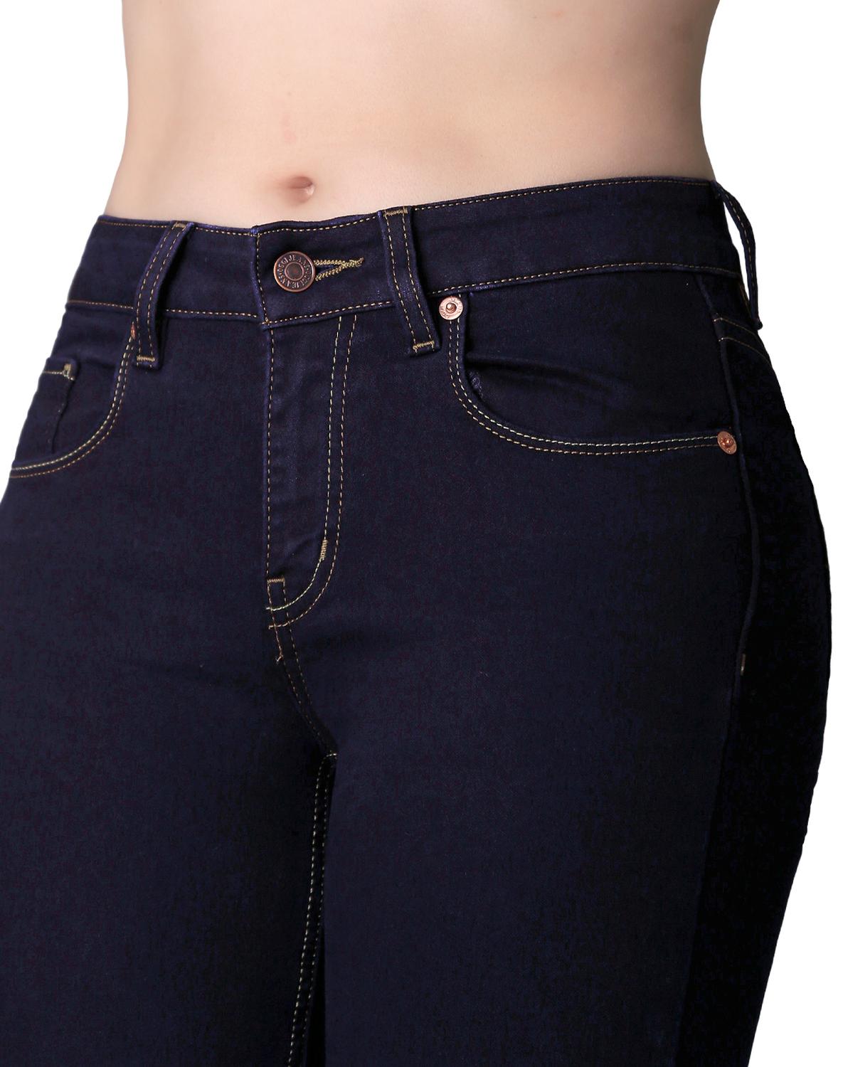 Jeans Básico Mujer Oggi Satin 59101927 Mezclilla Stretch