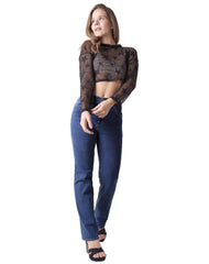 Jeans Mujer Basico Regular Azul Oggi Atraction 59105001