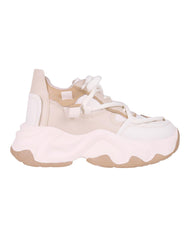 Tenis Mujer Casual Plataforma Beige Daddy 13304101