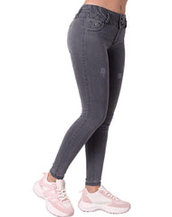 Jeans Mujer Moda Gris Fergino 52905203