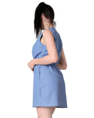 Vestido Mujer Casual Azul Stfashion 60403840
