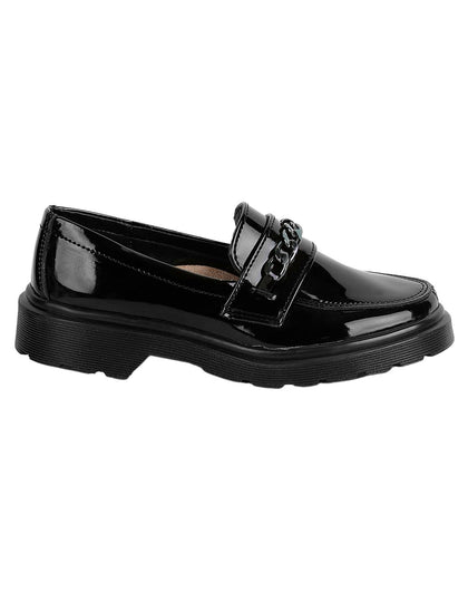 Zapato Basico Niña Negro Tipo Charol Stfashion 16803702
