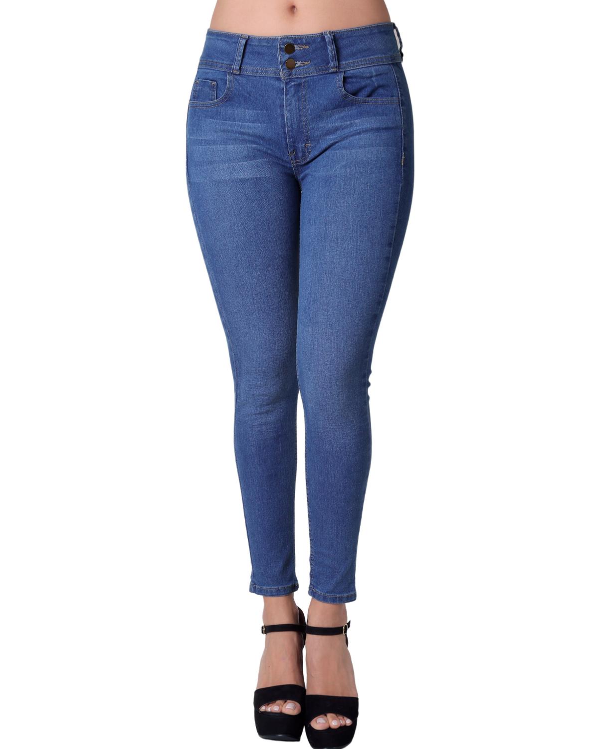 Jeans Moda Skinny Mujer Azul Stfashion 63104611