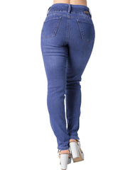 Jeans Mujer Moda Skinny Azul Fergino 52904806