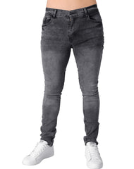 Jeans Hombre Moda Skinny Gris Stfashion 63104803