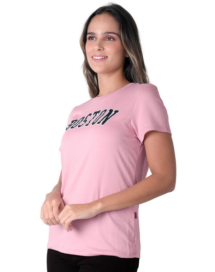 Playera Mujer Moda Camiseta Rosa Aditivo 55205002