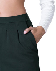 Pantalón Mujer Moda Recto Verde Stfashion 52404801