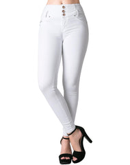 Jeans Mujer Moda Skinny Blanco Fergino 52904610