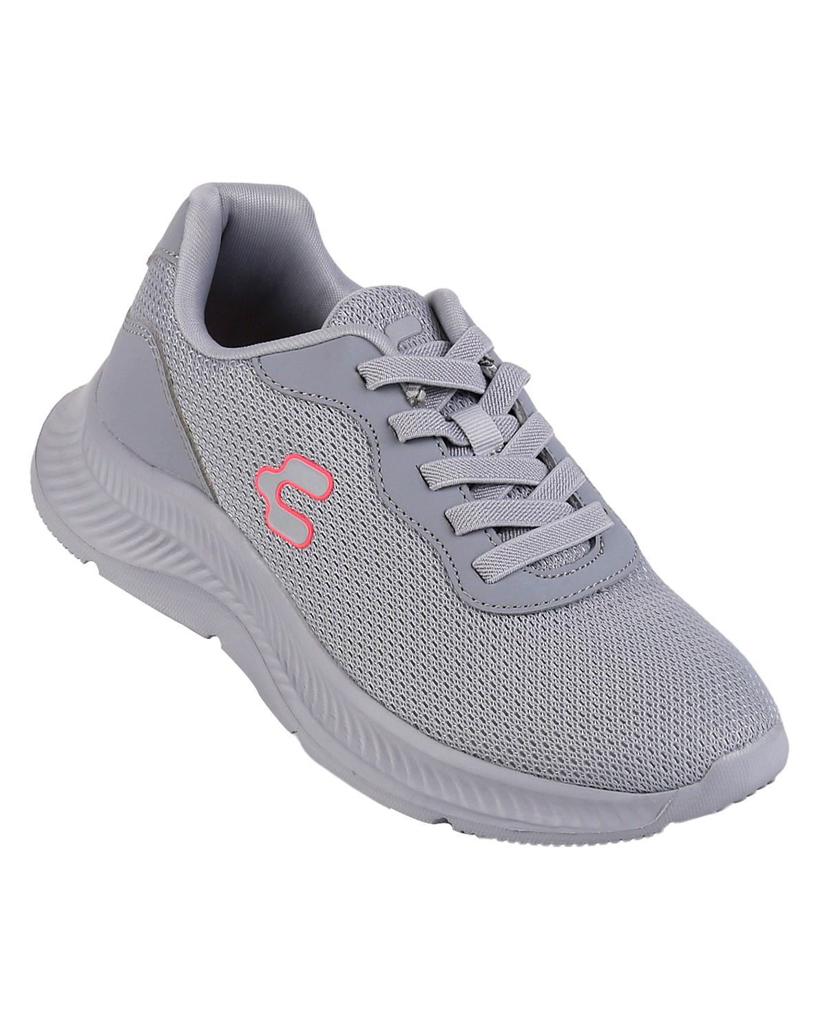 Tenis Deportivo Mujer Gris Textil Charly 02303709