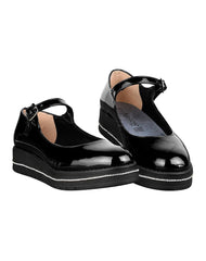 Zapato Mujer Mocasin Casual Cuña Negro Stfashion 20304100