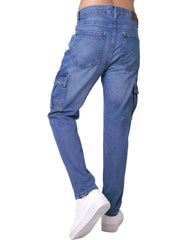 Jeans Hombre Moda Slim Azul Stfashion 63105019