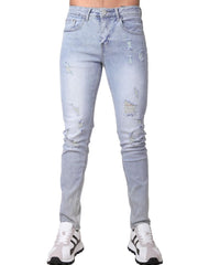 Jeans Hombre Moda Skinny Gris American Fly 51405005