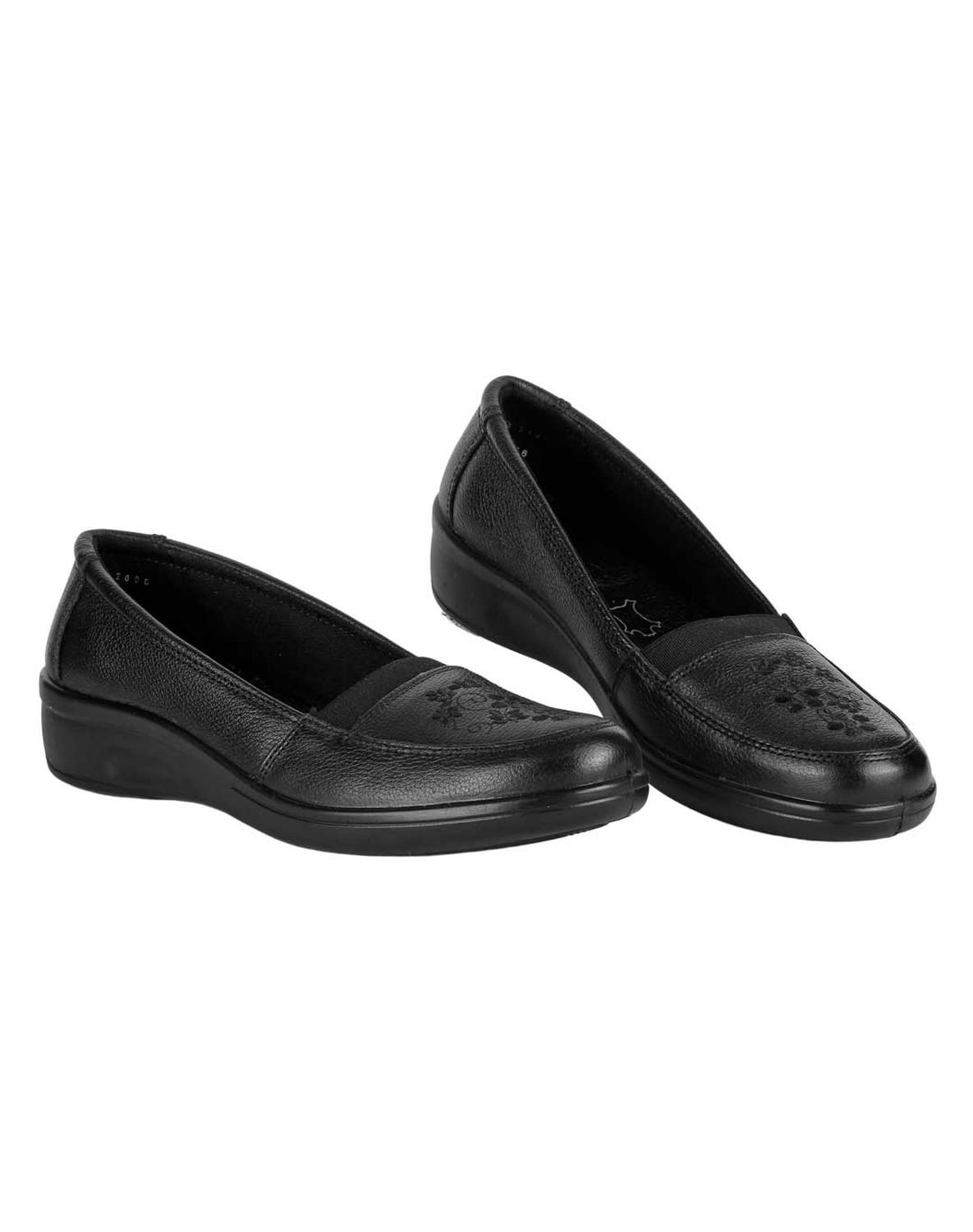 Zapato Casual Mujer Negro Piel Flexi 02503205