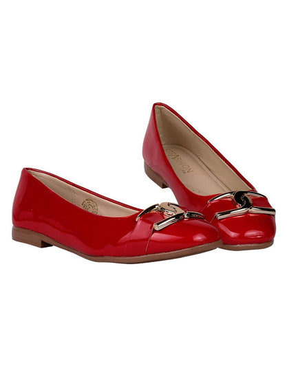 Flat Mujer Rojo Stfashion 14104103