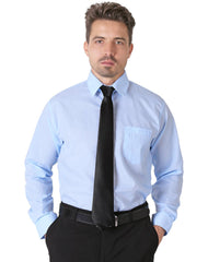 Camisa Hombre Vestir Regular Azul Lavin 54104602