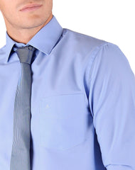 Camisa Hombre Vestir Regular Azul Aristos 56100024