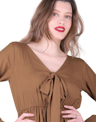 Vestido Mujer Casual Café Stfashion 60405020