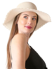 Sombrero De Playa Mujer Crema Sc London 56705021