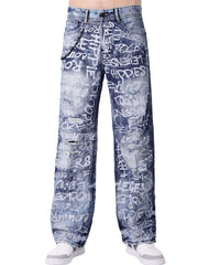 Jeans Hombre Moda Regular Azul Hippie & Rock 71805204