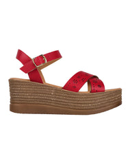 Sandalia Mujer Casual Rojo Stfashion 04204208