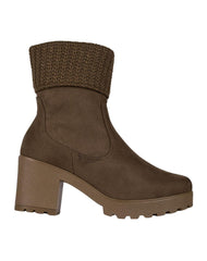 Botin Mujer Casual Tacon Café Stfashion 04604106