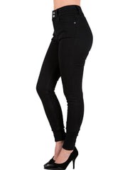 Jeans Mujer Básico Skinny Negro Oggi 59104030