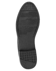 Zapato Casual Piso Mujer Negro Tipo Nobuk Stfashion 04803706