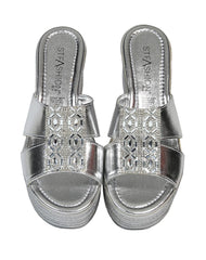 Sandalia Mujer Casual Plata Stfashion 04204209