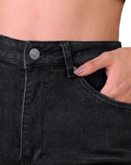 Jeans Mujer Moda Recto Negro American Fly 51405418