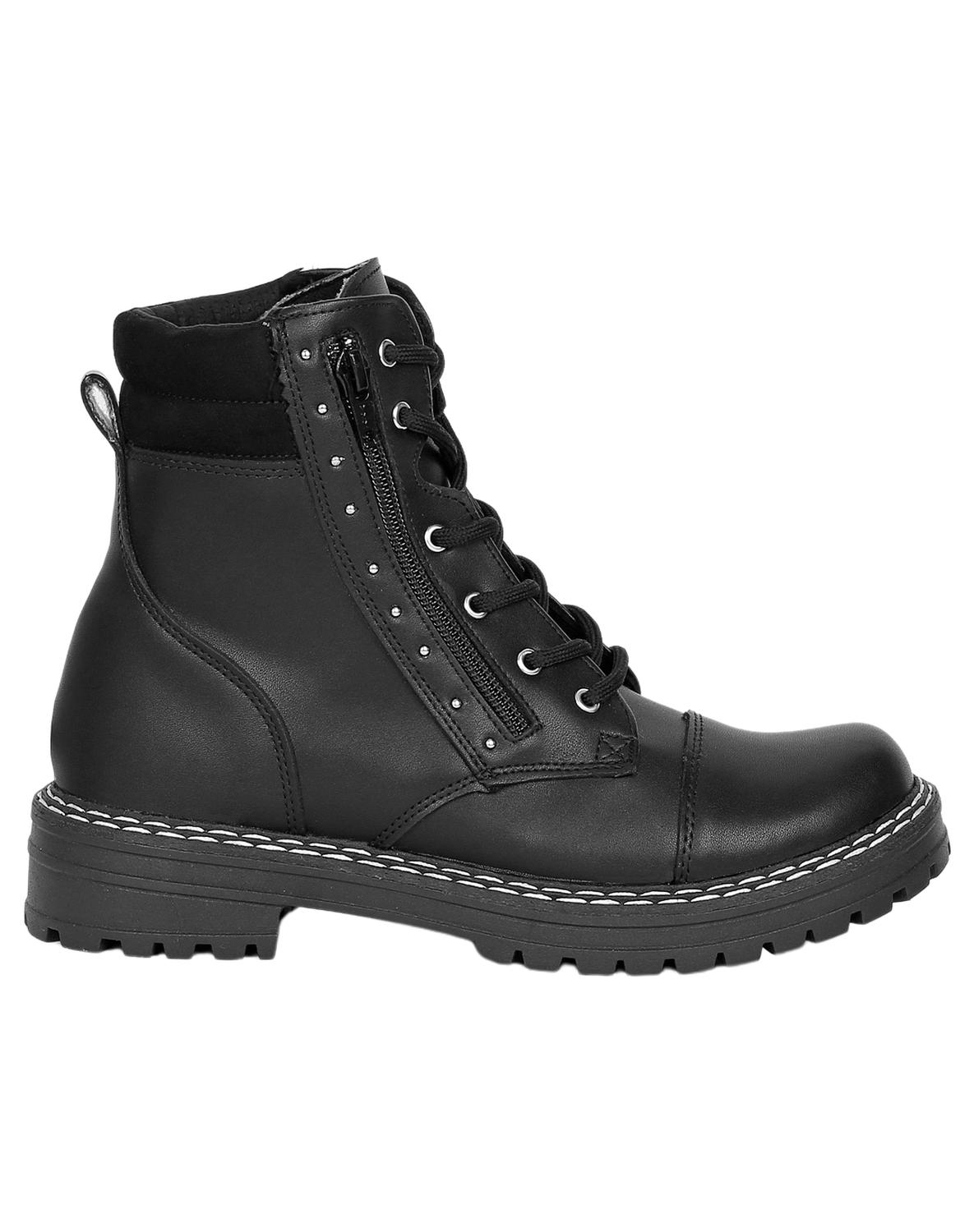 Botin Mujer Casual Tacon Negro Salvaje Tentacion 13303501 Negro 24