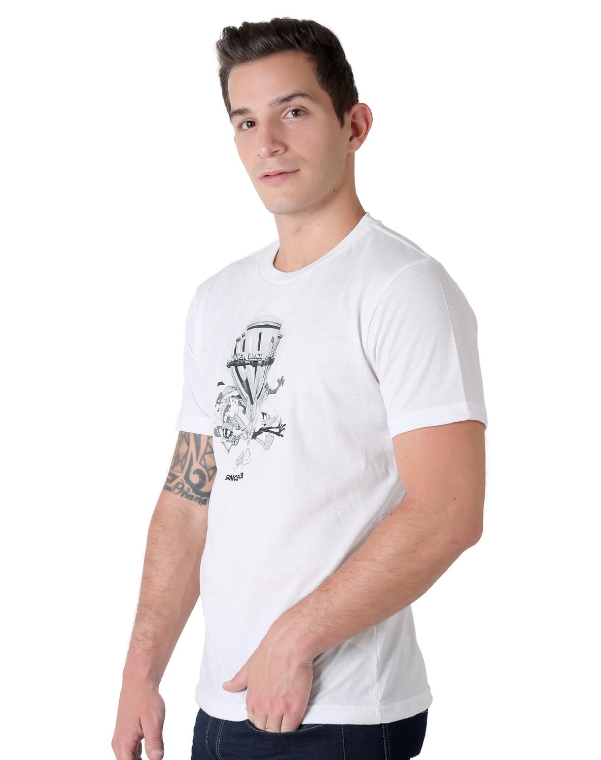 Playera Moda Camiseta Hombre Blanco Looney Tunes 58204828