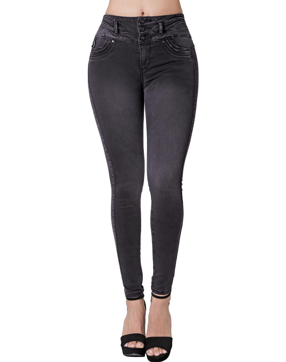 Jeans Moda Skinny Mujer Gris Fergino 52904628
