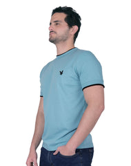 Playera Hombre Basico Camiseta Azul Stfashion 61705401