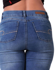 Jeans Mujer Basico Skinny Azul Stfashion 52905004