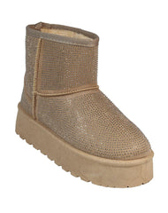 Bota Mujer Invernal Plataforma Beige Furor 19404103