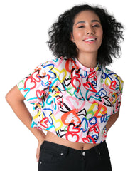 Playera Mujer Moda Camiseta Multicolor Stfashion 64104839