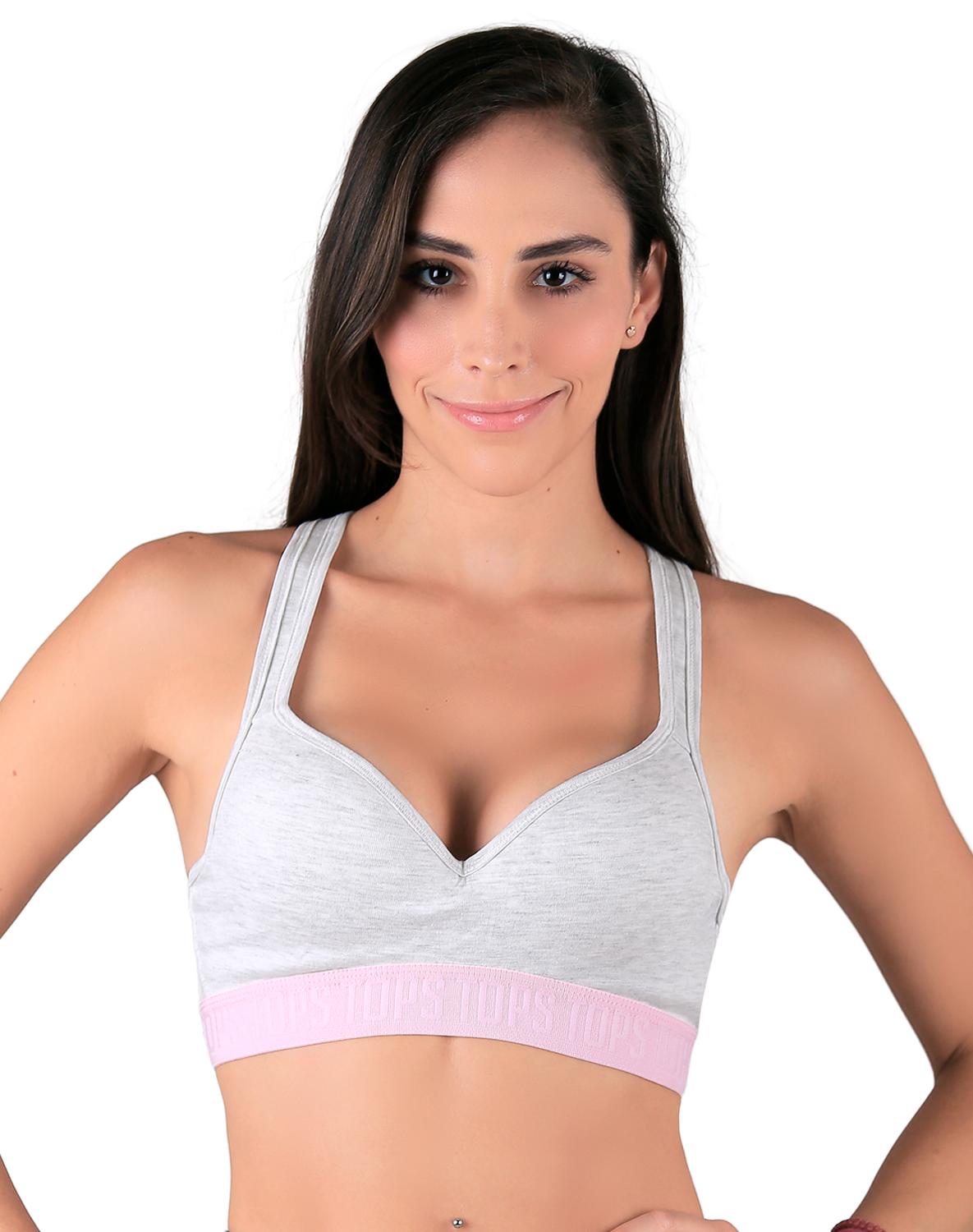 Top Deportivo Basico Mujer Gris Tops & Bottoms 56503425